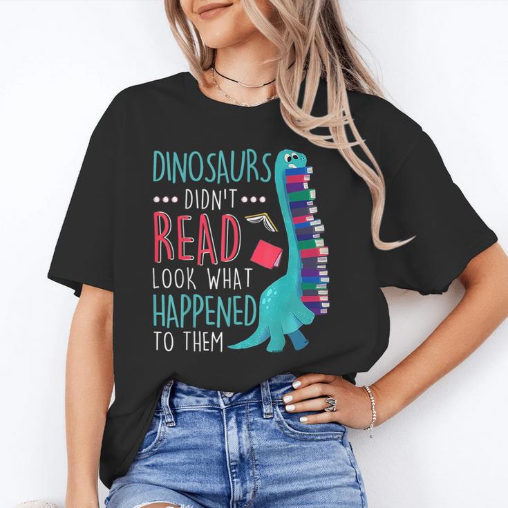 Teacher Dinosaurs Didnt Read Look What Happened Book Reading Unisex T-Shirt, funny gift Teacher Dinosaurs Didnt Read Look What Happened Book Reading Unisex T-Shirt, funny gift