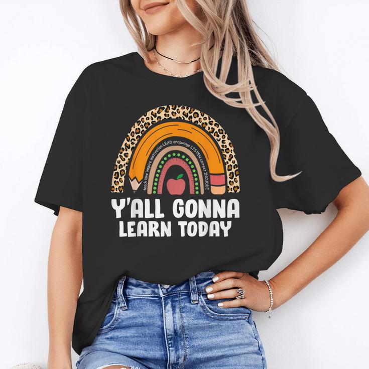 Teacher First Day Of School Y'All Gonna Learn Today Unisex T-Shirt, funny gift Teacher First Day Of School Y'All Gonna Learn Today Unisex T-Shirt, funny gift