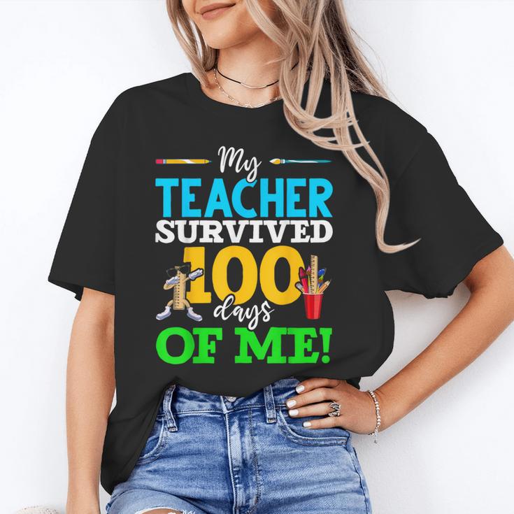 My Teacher Survived 100 Days Of Me Dab 100 Days Of School For Men Women Kids Unisex T-Shirt, funny gift