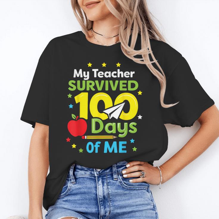 My Teacher Survived 100 Days Of Me Unisex T-Shirt, funny gift My Teacher Survived 100 Days Of Me Unisex T-Shirt, funny gift
