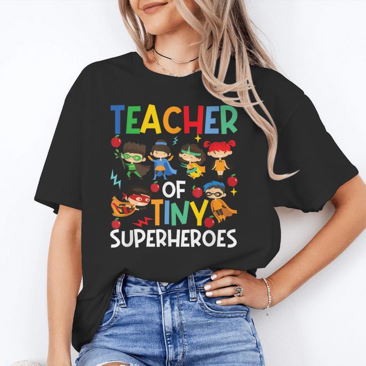 Teacher Of Tiny Superheroes Teach 100th Day Of School Men Women Girls Kids Unisex T-Shirt, funny gift