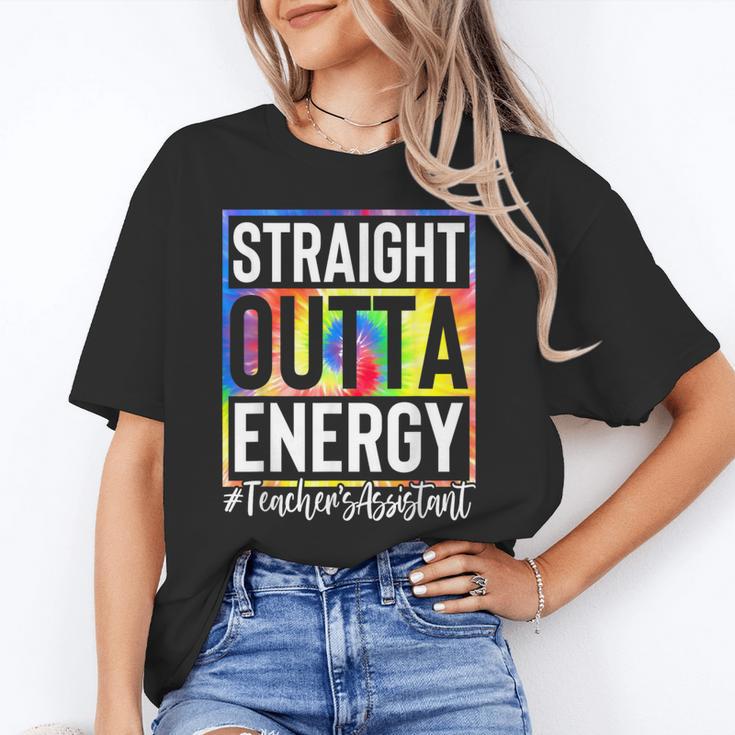 Teacher's Assistant Straight Outta Energy Teaching Tie Dye For Men Women Unisex T-Shirt, funny gift Teacher's Assistant Straight Outta Energy Teaching Tie Dye For Men Women Unisex T-Shirt, funny gift