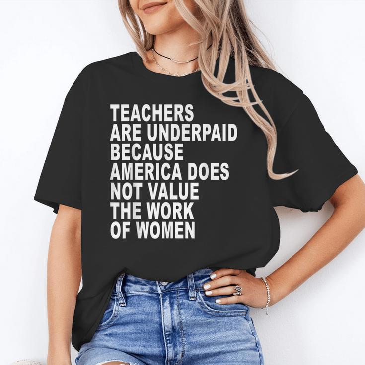 Teachers Are Underpaid Because America Does Not Value Men Women Unisex T-Shirt, funny gift Teachers Are Underpaid Because America Does Not Value Men Women Unisex T-Shirt, funny gift