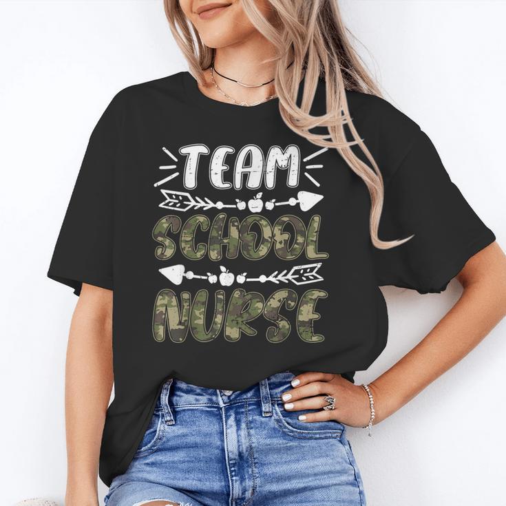 Team School Nurse Camo Teacher Student Back To School For Men Women Unisex T-Shirt, funny gift Team School Nurse Camo Teacher Student Back To School For Men Women Unisex T-Shirt, funny gift