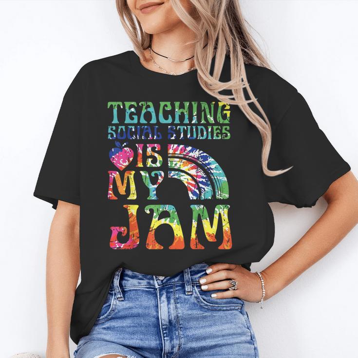 Tie Dye Teaching Social Studies Is My Jam Sunglasses Teacher Unisex T-Shirt, funny gift Tie Dye Teaching Social Studies Is My Jam Sunglasses Teacher Unisex T-Shirt, funny gift