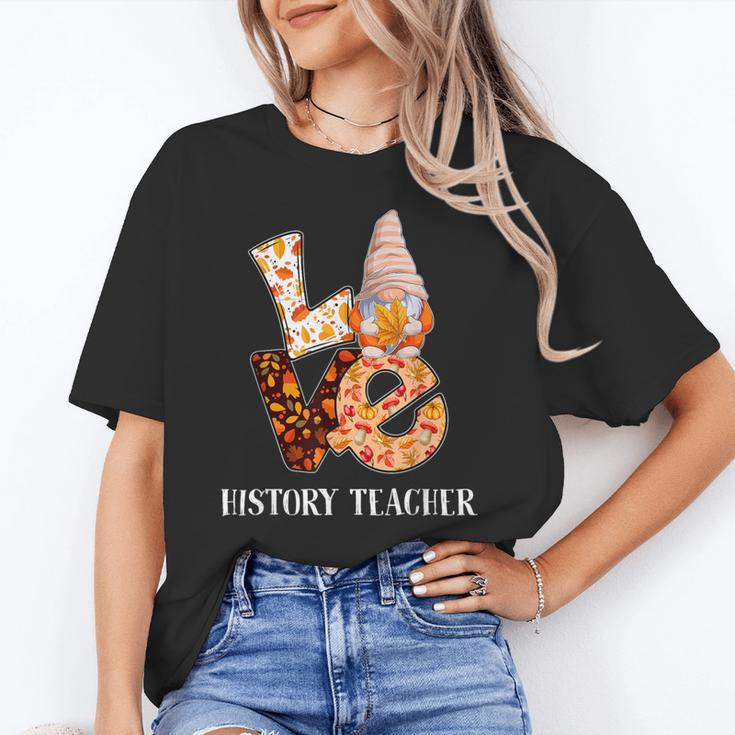 History Teacher Love Autumn Fall Gnome For Teachers For Men Women Unisex T-Shirt, History Teacher Shirts, funny gift History Teacher Love Autumn Fall Gnome For Teachers For Men Women Unisex T-Shirt, History Teacher Shirts, funny gift
