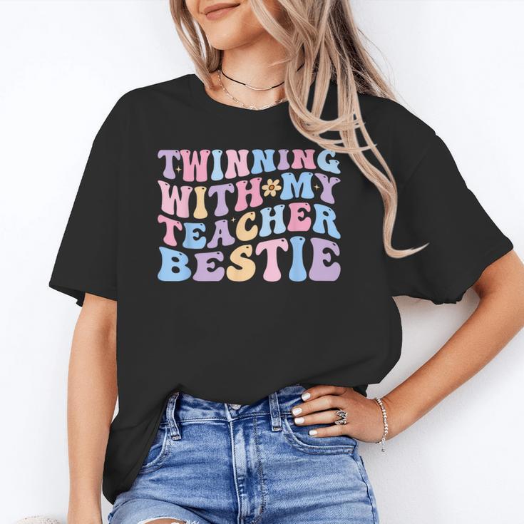 Twinning With My Teacher Bestie Teaching Partner Unisex T-Shirt, funny gift