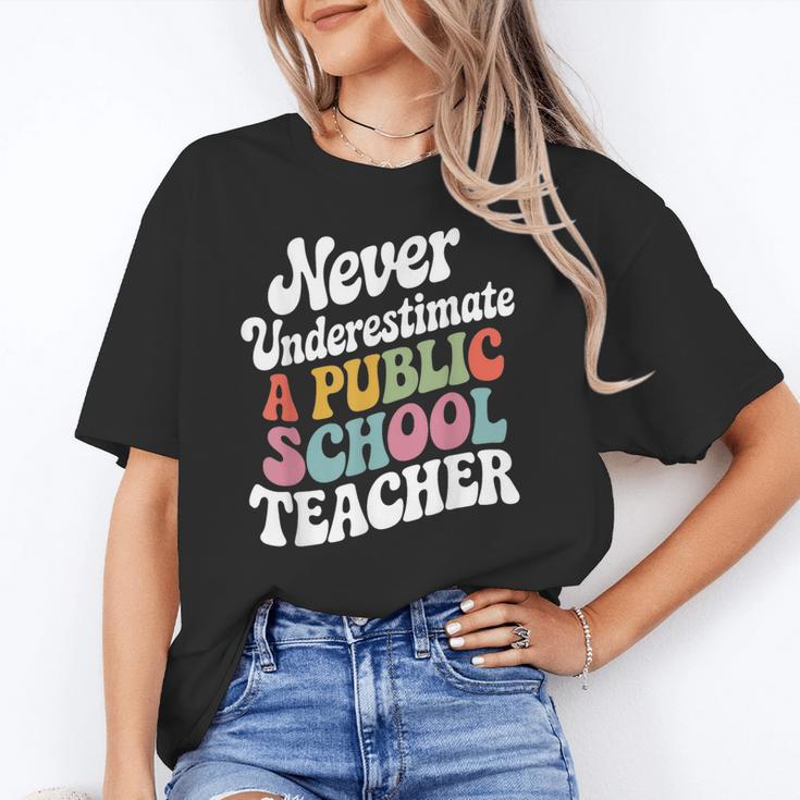 Never Underestimate a Public School Teacher Public Education Unisex T-Shirt, funny gift Never Underestimate a Public School Teacher Public Education Unisex T-Shirt, funny gift