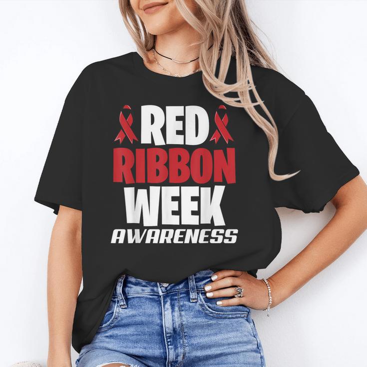 We Wear Red For Red Ribbon Week Awareness Mothers Teachers Unisex T-Shirt, funny gift We Wear Red For Red Ribbon Week Awareness Mothers Teachers Unisex T-Shirt, funny gift