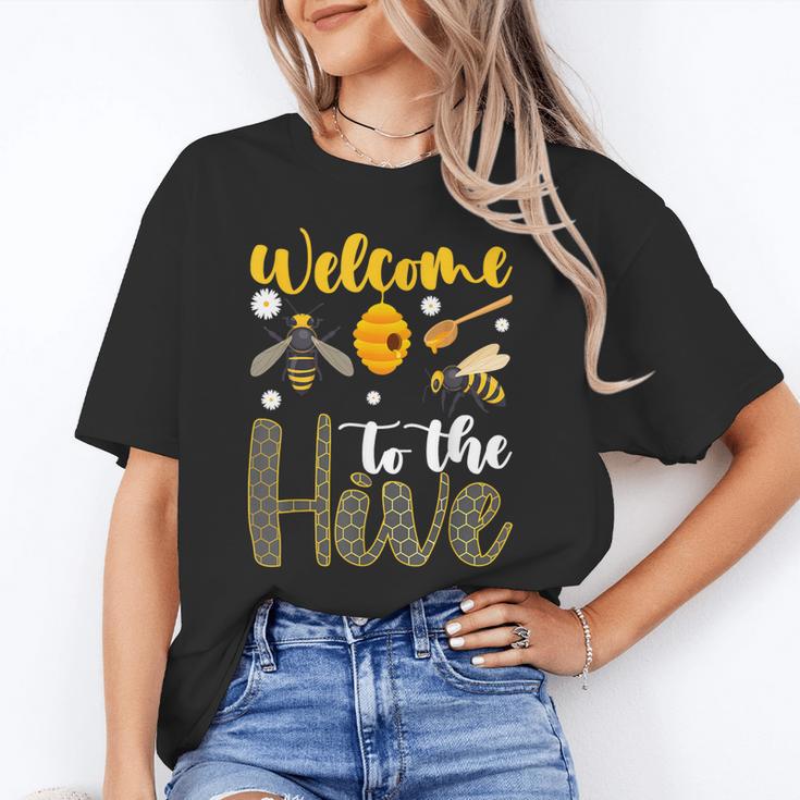 Welcome To The Hive Bee Teacher Back To School Unisex T-Shirt, funny gift Welcome To The Hive Bee Teacher Back To School Unisex T-Shirt, funny gift