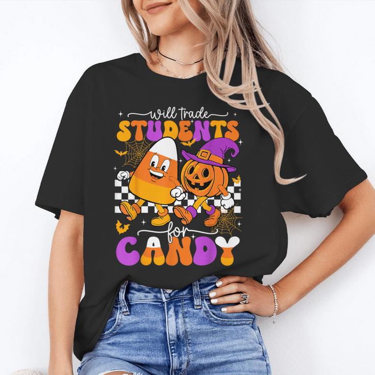 Will Trade Students For Candy Teacher Halloween Unisex T-Shirt, funny gift Will Trade Students For Candy Teacher Halloween Unisex T-Shirt, funny gift