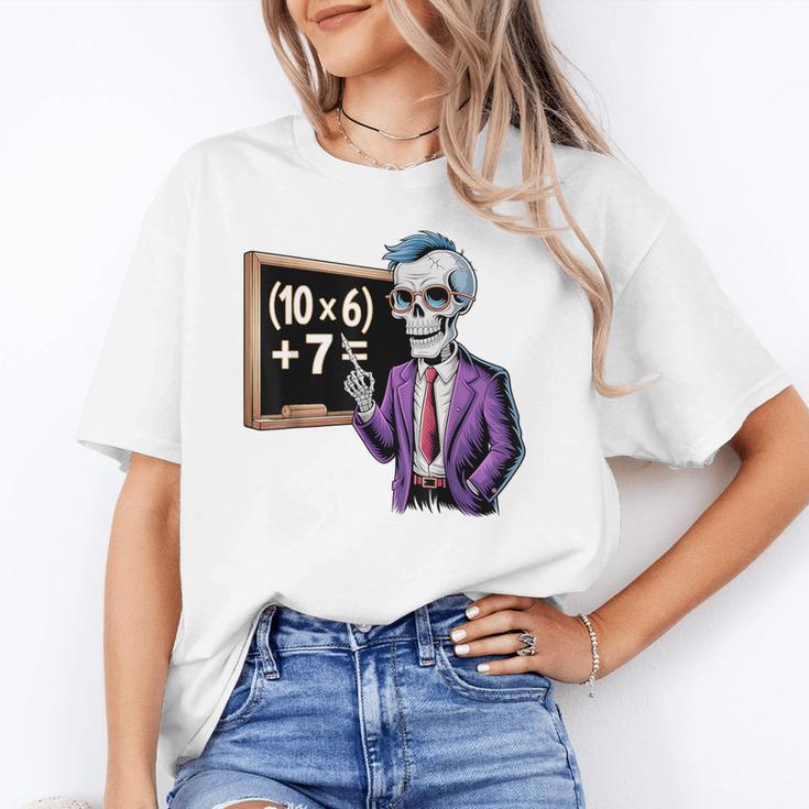 67 Math Teacher Meme Brainrot Six Seven Halloween Equation Unisex T-Shirt, funny gift