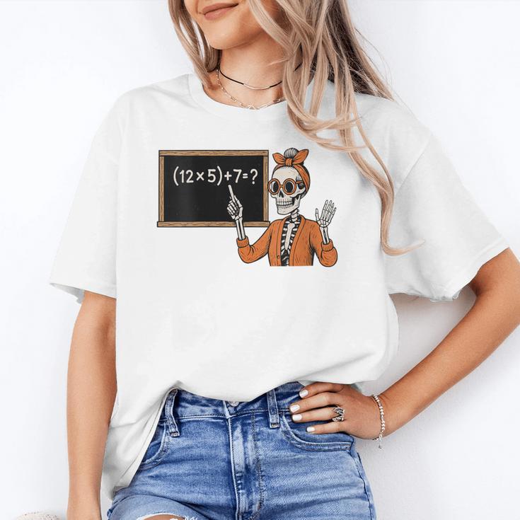 67 Teacher Halloween Skeleton Six Seven Meme Brainrot Math Unisex T-Shirt, funny gift 67 Teacher Halloween Skeleton Six Seven Meme Brainrot Math Unisex T-Shirt, funny gift
