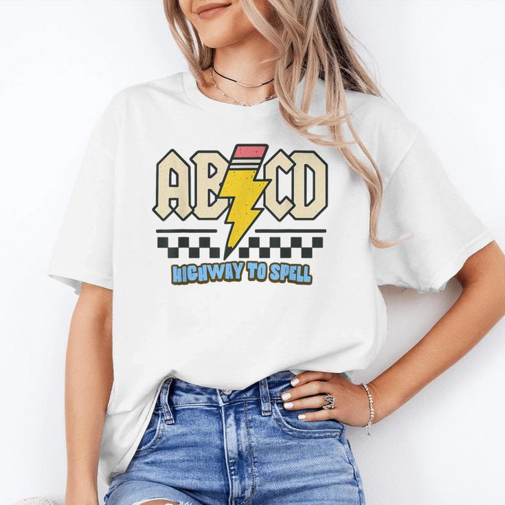 ABCD Highway To Spell Pencil Teacher & Student Font Me Unisex T-Shirt, funny gift ABCD Highway To Spell Pencil Teacher & Student Font Me Unisex T-Shirt, funny gift
