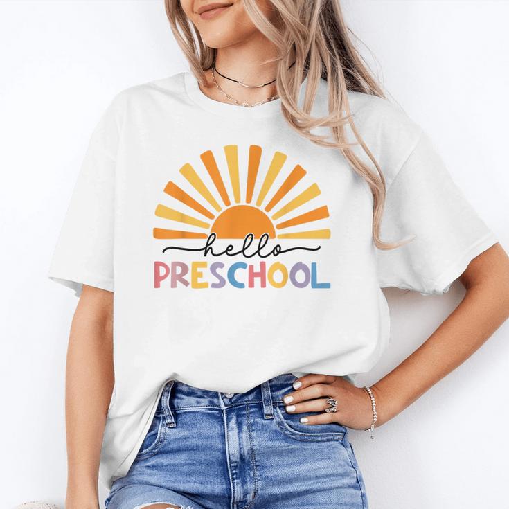 Back To School Hello Preschool For Kids Teacher Women Unisex T-Shirt, funny gift Back To School Hello Preschool For Kids Teacher Women Unisex T-Shirt, funny gift