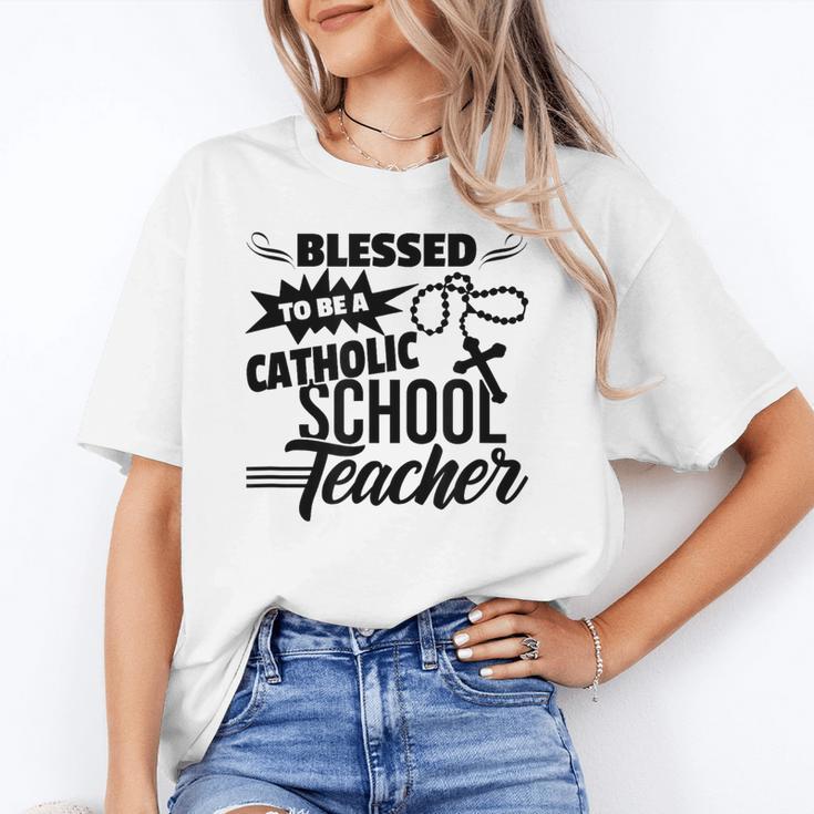 Blessed To Be A Catholic School Teacher Christian Teaching Unisex T-Shirt, funny gift