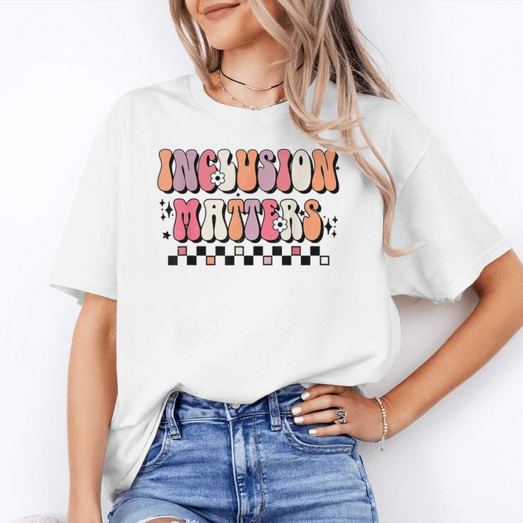 Boho Inclusion Matters Special Education SPED Teacher Women Unisex T-Shirt, funny gift