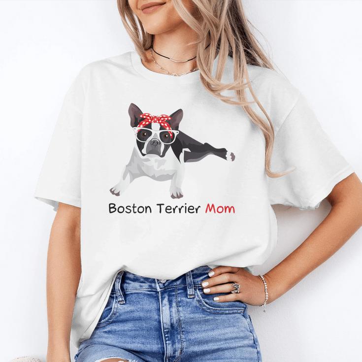 Boston Terrier Mom Bandana Boston Terrier Dog Unisex T-Shirt, Boston Terrier Mom Shirts, funny gift