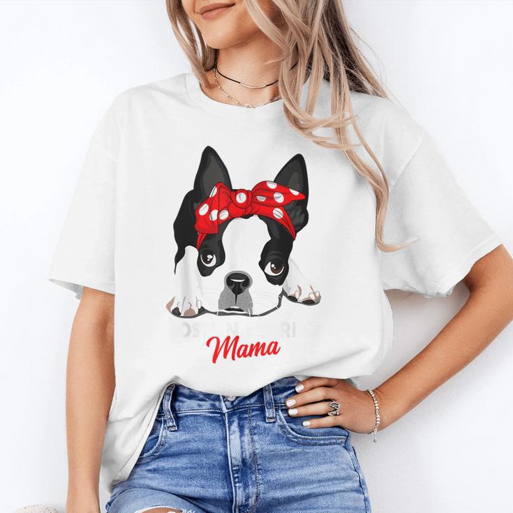Boston Terrier Mum Dog Woman Idea Unisex T-Shirt, funny gift