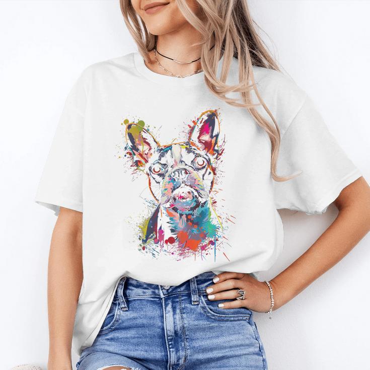 Boston Terrier Splash Unisex T-Shirt, funny gift