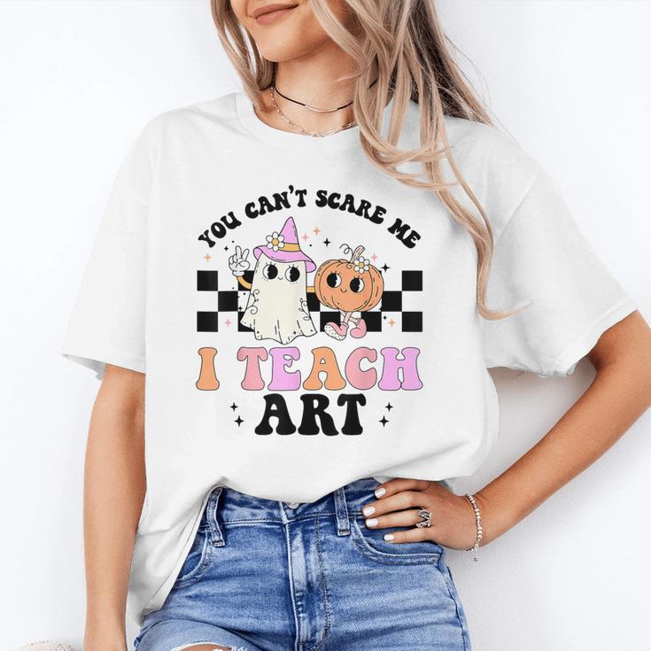 You Can't Scare Me I Teach Art Retro Teacher Ghost Halloween Unisex T-Shirt, funny gift You Can't Scare Me I Teach Art Retro Teacher Ghost Halloween Unisex T-Shirt, funny gift