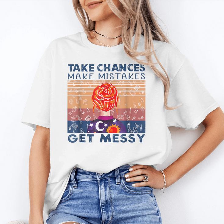 Take Chances Make Mistakes Get Messy Vintage Teacher Life Unisex T-Shirt, funny gift Take Chances Make Mistakes Get Messy Vintage Teacher Life Unisex T-Shirt, funny gift