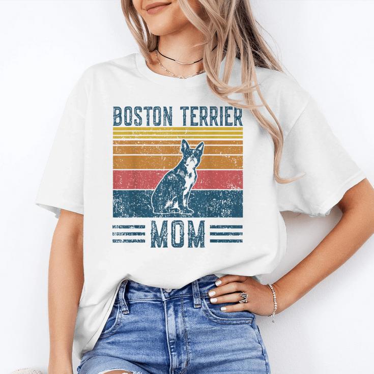 Dog Boston Terrier Mom Vintage Boston Terrier Mom Unisex T-Shirt, Boston Terrier Mom Shirts, funny gift
