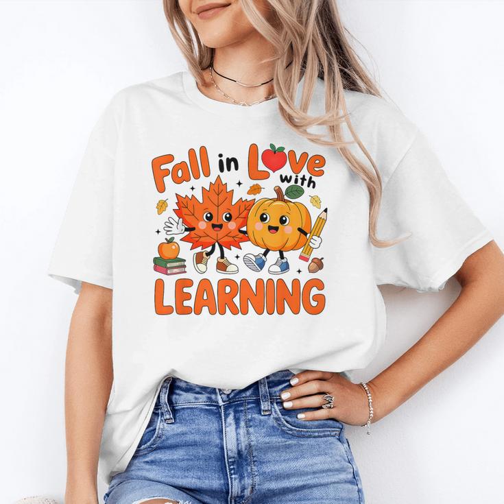 Fall In Love With Learning Thanksgiving Teacher Student Kids Unisex T-Shirt, funny gift Fall In Love With Learning Thanksgiving Teacher Student Kids Unisex T-Shirt, funny gift