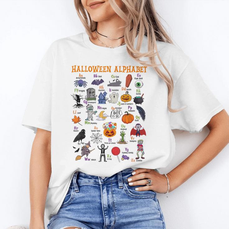 Halloween Alphabet ABCs Learning Kindergarten Teacher Unisex T-Shirt, funny gift