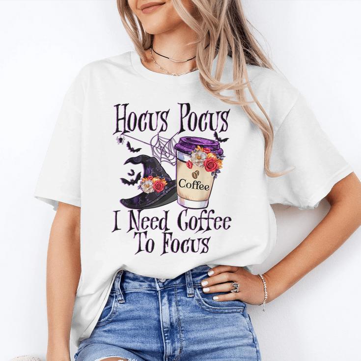 Hocus Pocus I Need Coffee To Focus Halloween Teacher Unisex T-Shirt, funny gift