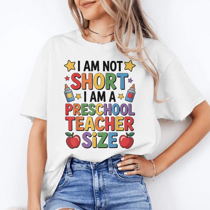 I'm Not Short I'm A Preschool Teacher Size Quote Women Unisex T-Shirt, funny gift I'm Not Short I'm A Preschool Teacher Size Quote Women Unisex T-Shirt, funny gift