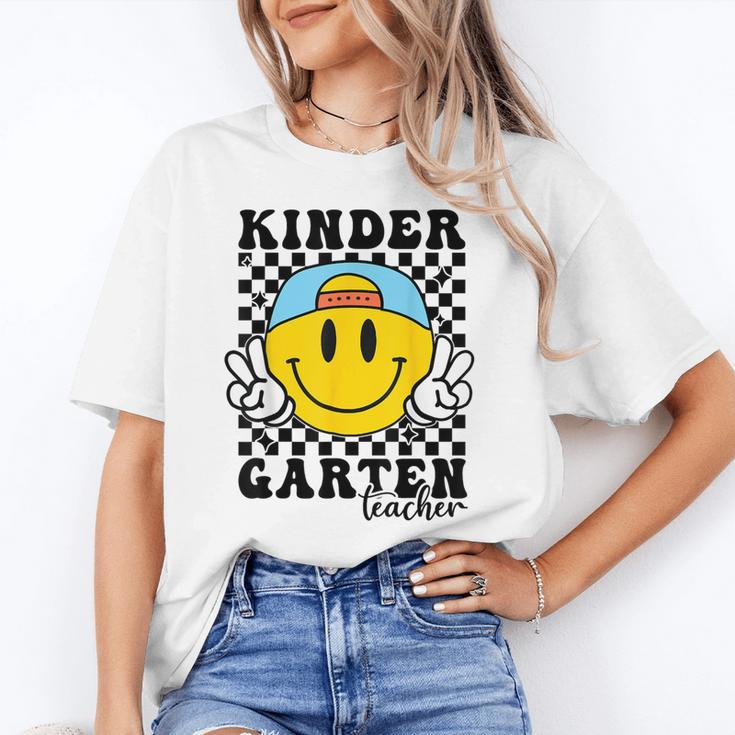 Kindergarten Teacher Hippie Smile Face Back School Unisex T-Shirt, funny gift Kindergarten Teacher Hippie Smile Face Back School Unisex T-Shirt, funny gift