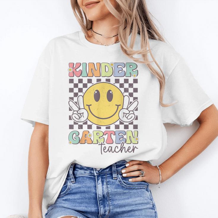 Kindergarten Teacher Team Hippie Smile Face Back To School Unisex T-Shirt, funny gift Kindergarten Teacher Team Hippie Smile Face Back To School Unisex T-Shirt, funny gift