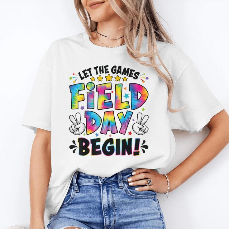 Let The Games Field Day Begin Tie Dye Adults Teacher Kids Unisex T-Shirt, funny gift Let The Games Field Day Begin Tie Dye Adults Teacher Kids Unisex T-Shirt, funny gift