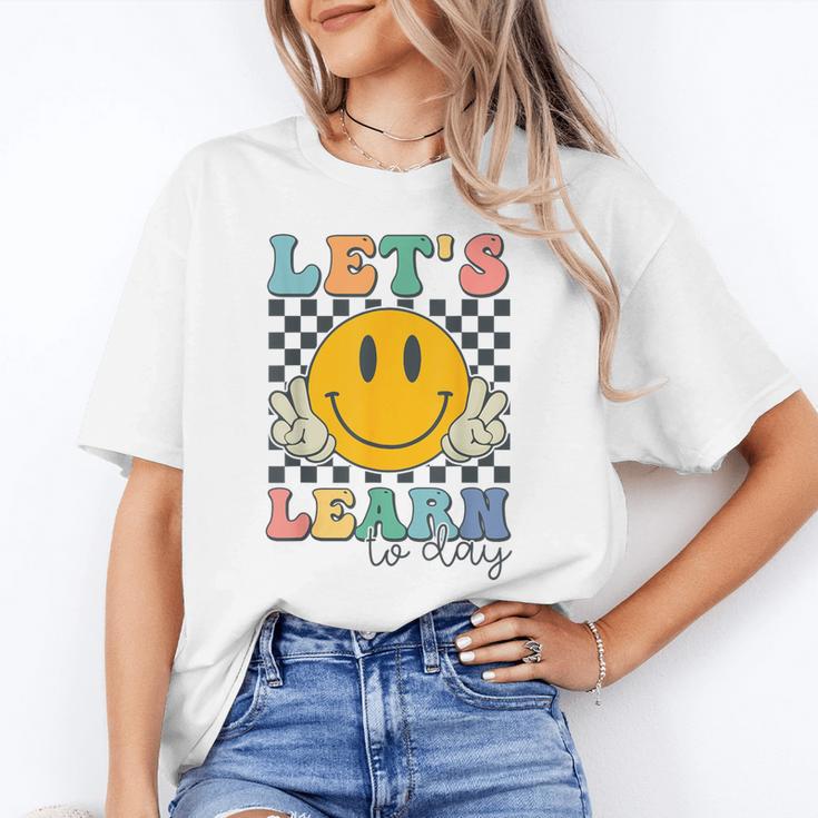 Let's Learn Today Smile Face Back To School For Teacher Kids Unisex T-Shirt, funny gift Let's Learn Today Smile Face Back To School For Teacher Kids Unisex T-Shirt, funny gift