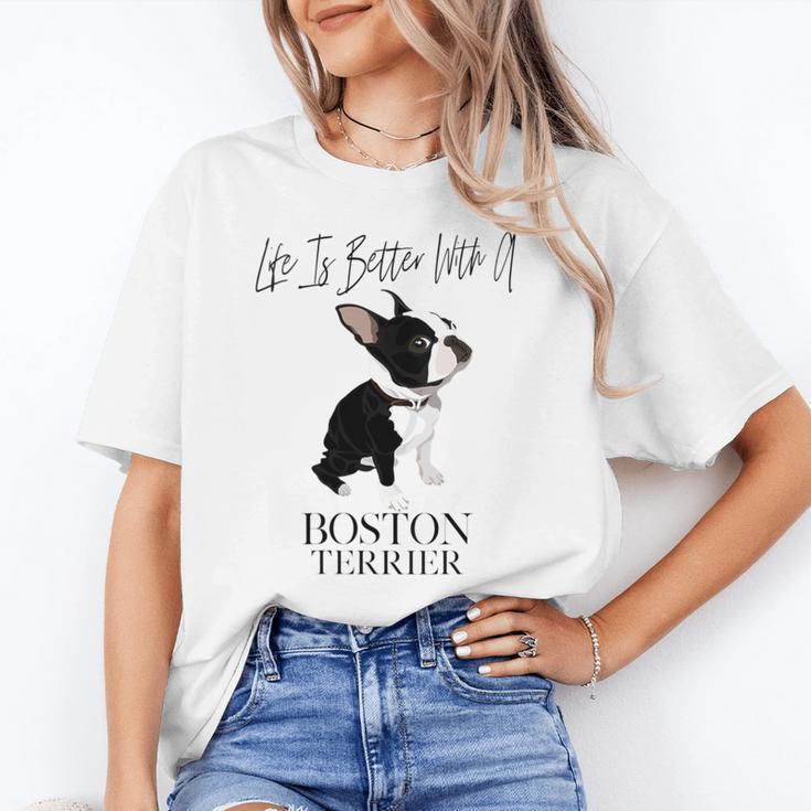 Life Is Better With A Boston Terrier Dog For Lover Unisex T-Shirt, funny gift
