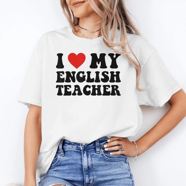 I Love My English Teacher Heart English Language Teachers For Men Women Kids Unisex T-Shirt, English Teacher Shirts, funny gift