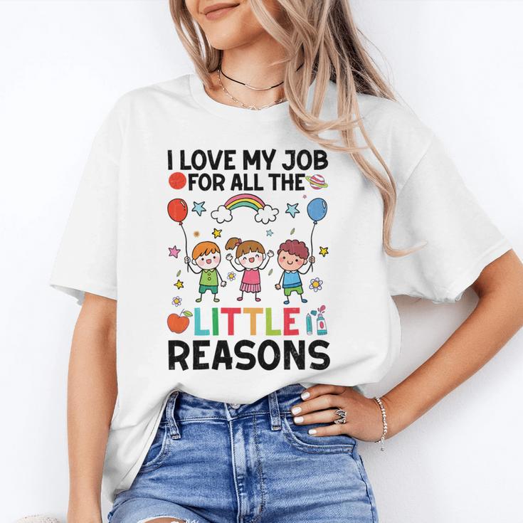 Love Job For Little Reasons Daycare Teacher Graphic Unisex T-Shirt, funny gift