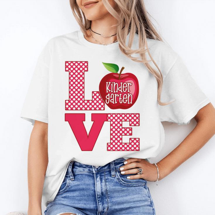 Love Kindergarten Cute Apple School Teacher Unisex T-Shirt, funny gift Love Kindergarten Cute Apple School Teacher Unisex T-Shirt, funny gift