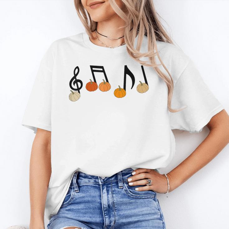Music Notes Pumpkin Music Teacher Musician Fall Halloween Men Women Kids Unisex T-Shirt, funny gift Music Notes Pumpkin Music Teacher Musician Fall Halloween Men Women Kids Unisex T-Shirt, funny gift