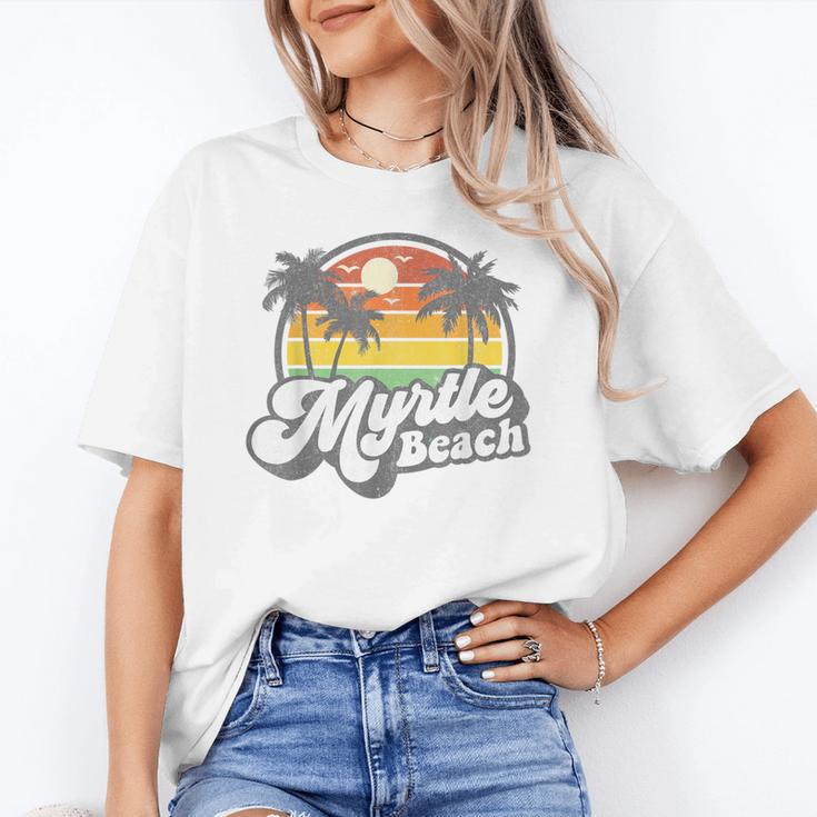 Myrtle Beach South Carolina Retro 70s Vintage Vacation Unisex T-Shirt, funny gift