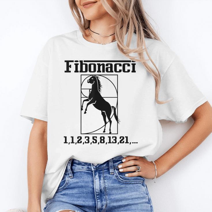 Nerdy Fibonacci Racing Car Horse Math Teacher Men Women Girls Kids Unisex T-Shirt, funny gift