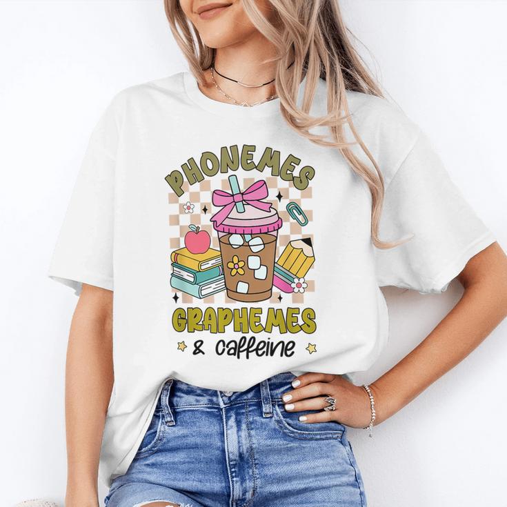 Phonemes Graphemes Caffeine Back To School Reading Teacher Unisex T-Shirt, funny gift Phonemes Graphemes Caffeine Back To School Reading Teacher Unisex T-Shirt, funny gift
