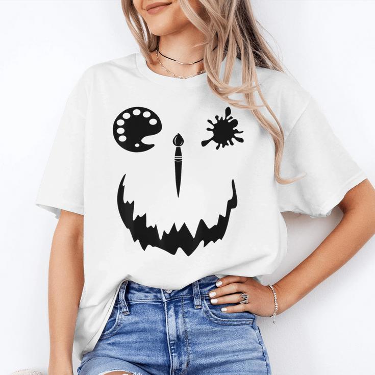 Pumpkin Artist Halloween Art Teacher Unisex T-Shirt, funny gift