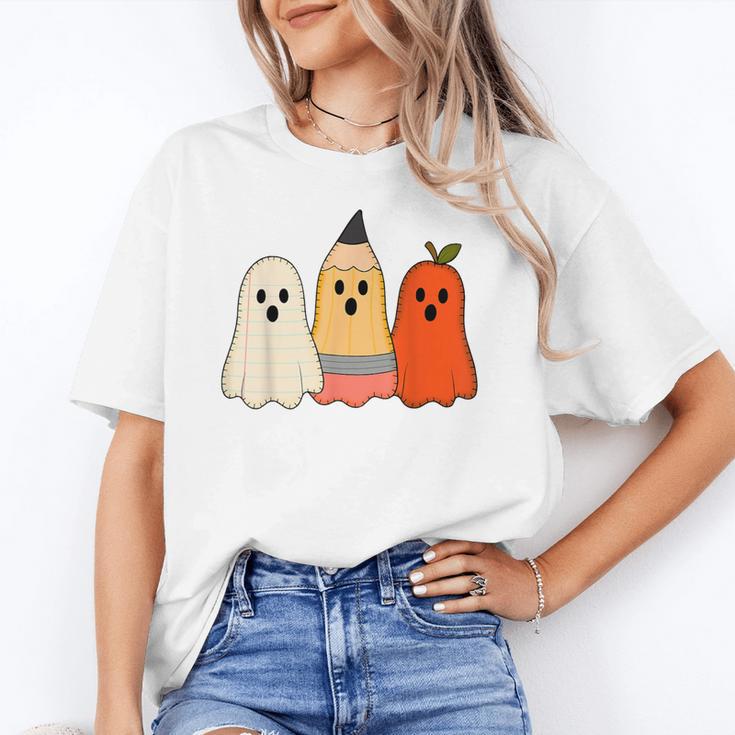 Retro Pencil Ghost Boo Spooky Teacher Halloween Costume Unisex T-Shirt, funny gift Retro Pencil Ghost Boo Spooky Teacher Halloween Costume Unisex T-Shirt, funny gift