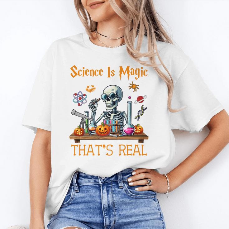 Science Is Magic Halloween Skeleton Students Teacher Unisex T-Shirt, Science Teacher Shirts, funny gift Science Is Magic Halloween Skeleton Students Teacher Unisex T-Shirt, Science Teacher Shirts, funny gift