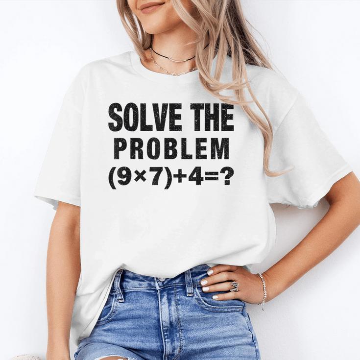 Solve The Problem 9×74 Math Teacher Unisex T-Shirt, funny gift