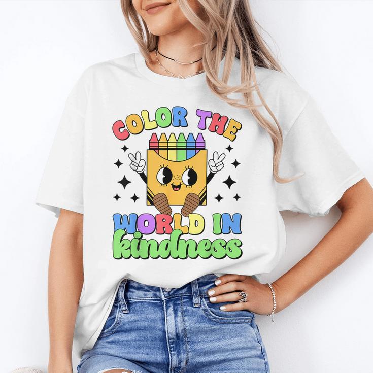 Teacher Back To School Color In Kindness Crayon Pencil Unisex T-Shirt, funny gift Teacher Back To School Color In Kindness Crayon Pencil Unisex T-Shirt, funny gift