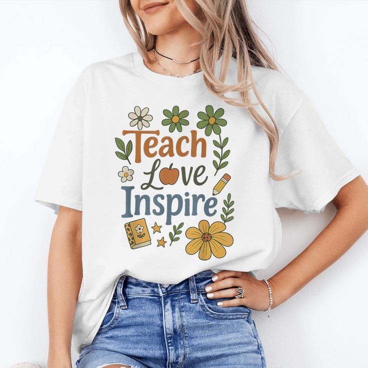 Teacher Inspire Love Unisex T-Shirt, funny gift Teacher Inspire Love Unisex T-Shirt, funny gift