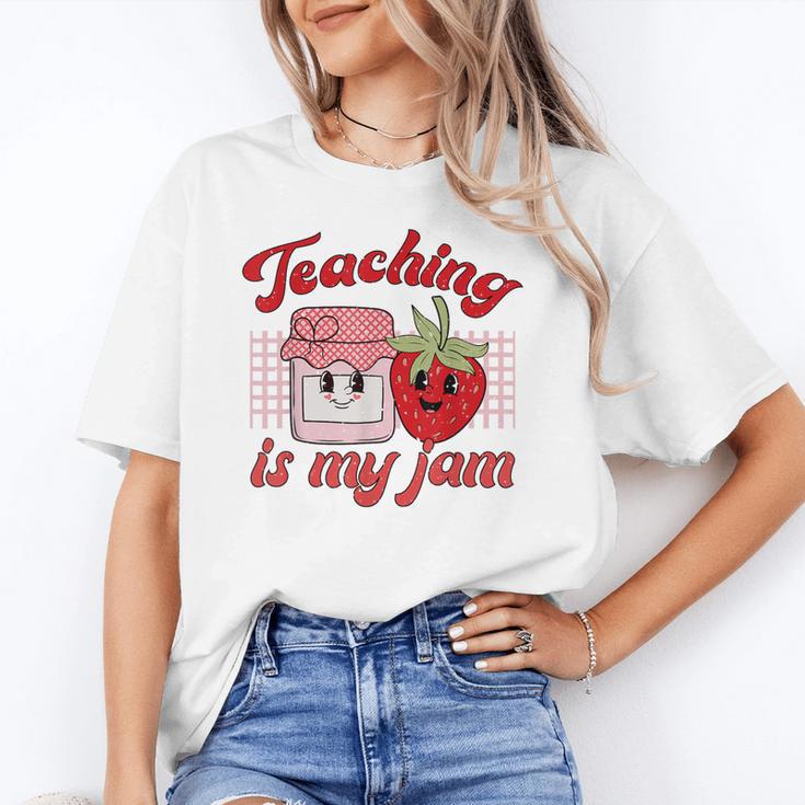 Teaching Is My Jam Cute Strawberry For Women Teachers Unisex T-Shirt, funny gift Teaching Is My Jam Cute Strawberry For Women Teachers Unisex T-Shirt, funny gift
